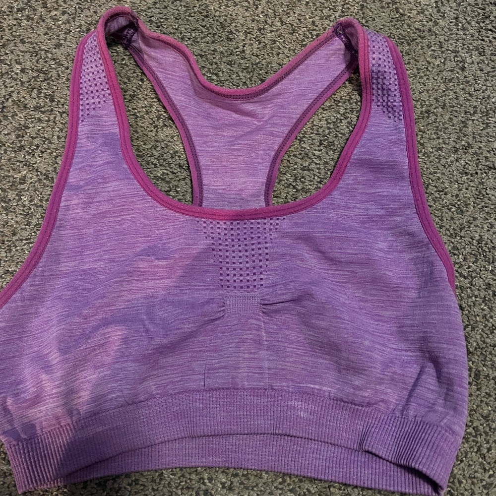 Purple Racerback Sports Bra